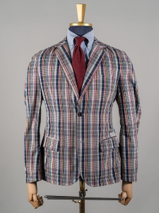 Koszulowa marynarka w kratę madras Pepe Jeans Vintage r. L