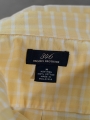 Cytrynowa kraciasta koszula OCBD z krótkim rękawem Brooks Brothers r. XXL