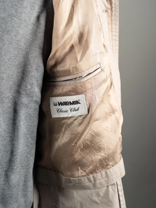 Jasnobeżowy mackintosh Warmia r. XXL short