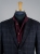 Granatowa fakturowana marynarka w kratę windowpane Mey&Edlich r. 50 Long