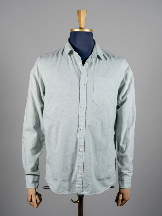 Miętowa koszula z bawełny i lnu Jack&Jones r. M