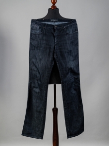 Z Zegna Ciemne klasyczne luksusowe jeansy męskie r. 35