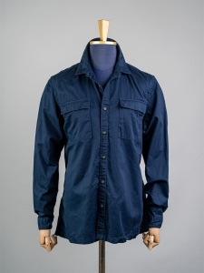 WE granatowa męska koszula overshirt w stylu militarnym r. XL