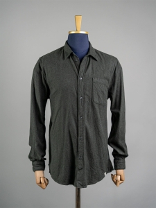 Sissy Boy ciemnozielona flanelowa koszula w jodełkę męska r. XL