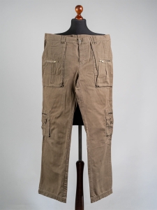 Joop Jeans! jasnobrązowe spodnie męskie w militarnym stylu r. 54