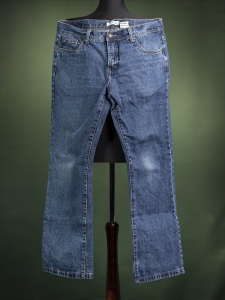 John Baner niebieskie wygodne męskie jeansy full cut r. 50