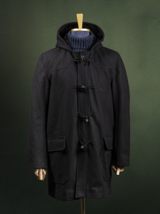 Czarna budrysówka męska z futrzanym podszyciem r. XL