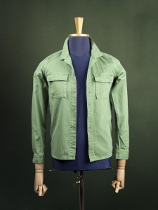 Closed zielona koszula w jodełkę z kieszonkami na torsie r. XS