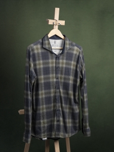 Desoto zielona męska koszula raglanowa w dużą kratę r. M