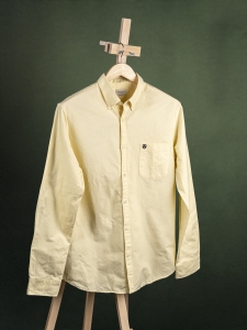 Selected żółta koszula męska BD z kieszonką r. M