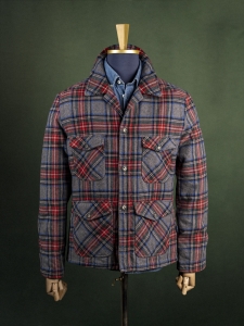 New England męska kurtka workwearowa w wielokolorową tartanową kratę r. XL