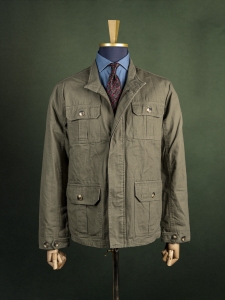 Cotton Traders oliwkowa męska kurtka field jacket r. XL