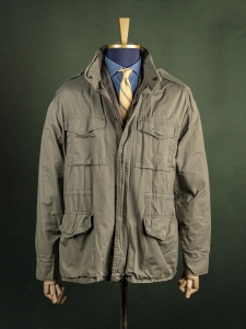 InScene oliwkowa męska kurtka field jacket z kapturem r. XXL