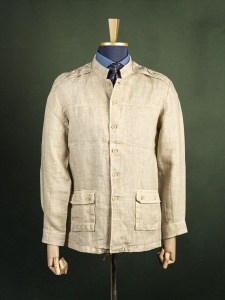 Gant piaskowa męska koszula overshirt z pagonami i kieszeniami r. S
