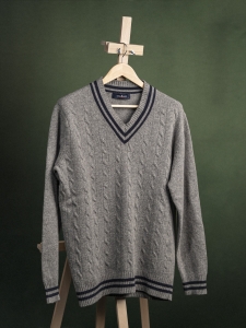 Park Lane szary męski sweter krykietowy r. XL