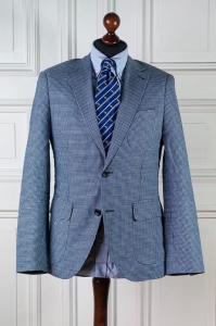 The Tailoring Club błękitna marynarka sportowa męska w granatową pepitkę r. 48